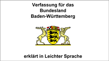 Deckblatt mit dem Wappen des Landes Baden-Württemberg