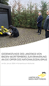 Gedenkstunde des Landtags von Baden-Württemberg zur Erinnerung an die Opfer des Nationalsozialismus am 26. Januar 2024 im Konzerthaus in Karlsruhe
