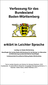 Verfassung für das Bundesland Baden-Württemberg in Leichter Sprache