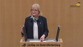 Sabine Hartmann-Müller am Rednerpult