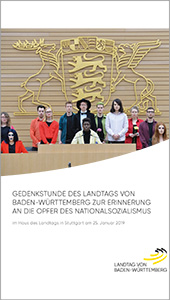 Gedenkstunde des Landtags von Baden-Württemberg zur Erinnerung an die Opfer des Nationalsozialismus im Haus des Landtags in Stuttgart am 25. Januar 2019