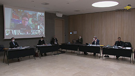 Blick in den Sitzungssaal im Bürger- und Medienzentrum