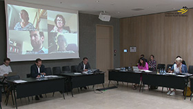Blick in den Sitzungssaal im Bürger- und Medienzentrum
