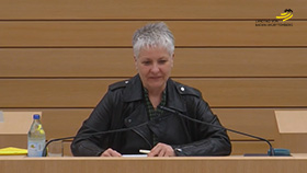 Petra Häffner im Plenarsaal