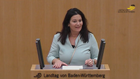 Katrin Steinhülb-Joos am Rednerpult