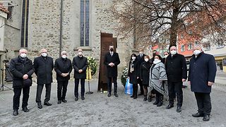 Kranzniederlegung in Ravensburg zum Gedenken an die Opfer der Nationalsozialismus