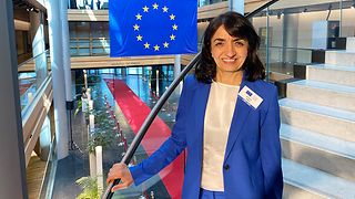 Auch Landtagspräsidentin Muhterem Aras (Grüne) nahm an der Schlussveranstaltung teil.