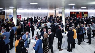 Stehempfang zum Abschluss der Veranstaltung