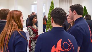 Landtagspräsidentin Muhterem Aras im Gespräch