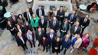 Die Präsidentinnen und Präsidenten der Landesparlamente in Brüssel (Gruppenfoto)