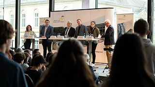 Podiumsrunde mit Abgeordneten des Landtags und des Europäischen Parlaments