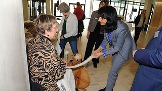 Präsidentin Aras informiert sich über die Freilichtmuseen