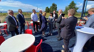 Abschied am Strand von Oulu