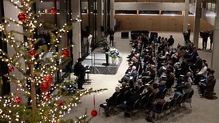 Blick von oben in die Lobby 