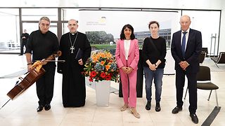 Gruppenbild auf der Bühne