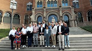 Gruppenbild vor Sant Pau