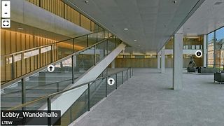 Ansicht der Lobby im Haus des Landtags