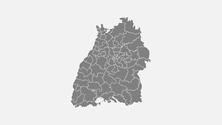Schematische Darstellung der Wahlkreise des Landes Baden-Württemberg