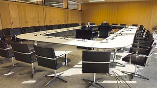 der leere Johann-Jakob-Moser-Saal