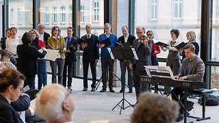 Der Landtagschor singt