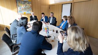 Menschen beim Reden