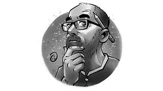 Gezeichnetes Portrait von Jan Saße