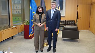 Landtagspräsidentin Muhterem Aras und Prof. Dr. Ali Tatar Nerway, Gouverneur der Provinz Dohuk im Nordirak