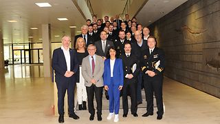 Gruppenfoto auf der Schreitetreppe