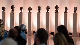 Die Büsten der Landtagspräsidenten