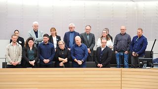 Delegation auf der Besuchertribüne