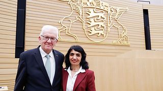 Ministerpräsident und Landtagspräsidentin