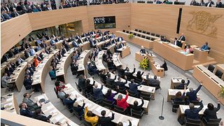 Die Abgeordneten im Plenarsaal