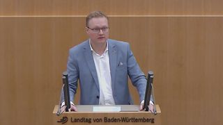 Stephan Schwarz am Redepult