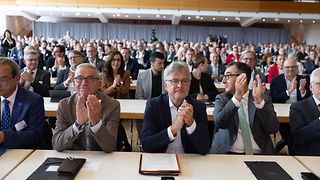 Landtagspräsident Thomas Strobl, OB Dr. Mentrup und Ministerpräsident Cem Özdemir