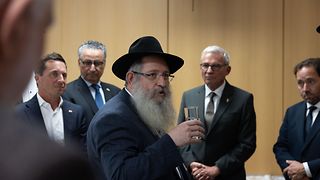 Landtagspräsident Strobl und Gäste beim Empfang