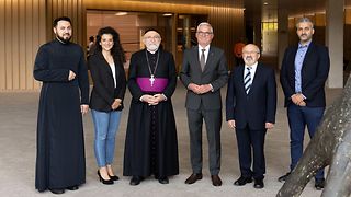 Landtagspräsident Strobl mit Vertretern der Syrisch-Orthodoxen Kirche Antiochien