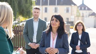 Landtagsvizepräsidentin Muhterem Aras im Gespräch 