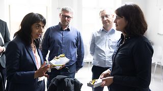 Landtagsvizepräsidentin Muhterem Aras im Austausch