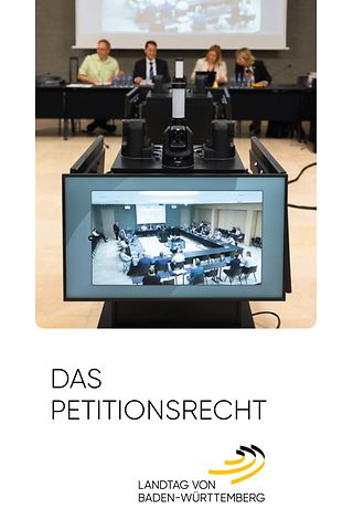 Titelbild des Flyers mit einem Blick in den Elly-Heuss-Knapp-Saal