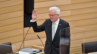 Amtseid Ministerpräsident Winfried Kretschmann