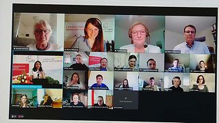 Teilnehmende am Landesfinale Jugend debattieren online