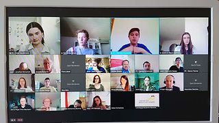 Teilnehmende am Landesfinale Jugend debattiert online