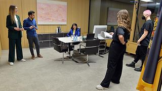 Im Büro der Präsidentin