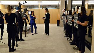 Präsidentin Aras im Gespräch