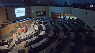 Poetry-Slam im Plenarsaal