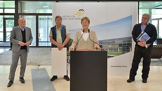 Dankesrede Angelika Brautmeier im Foyer