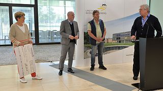 Dankesrede von Olaf Lüdtke im Foyer